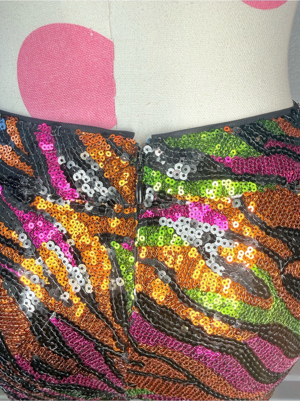 Dundas X Revolve Jerry Flare Pant Sequin Zebra XXS NWT - Picture 9 of 13